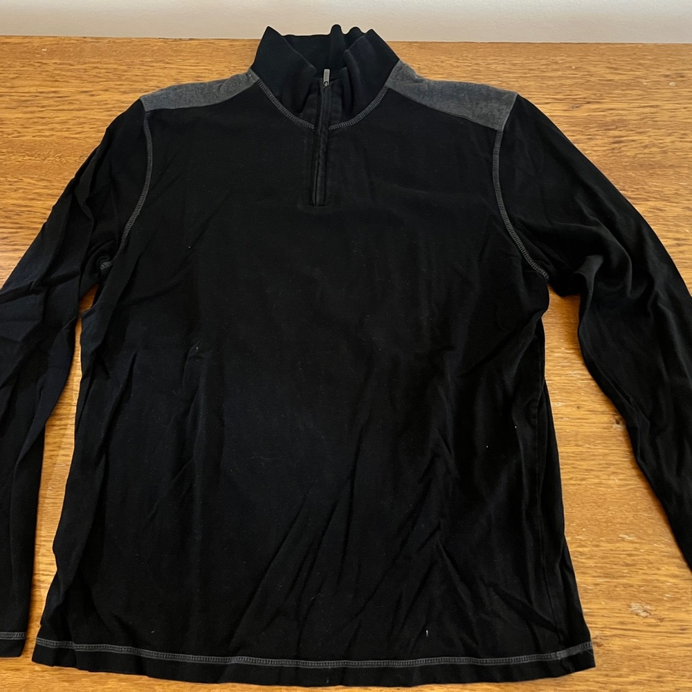 Alfani Black Cotton Pullover